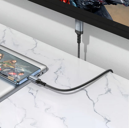 Audio i video kabel USB-C - HDMI HOCO UA43, 1.8m, sivi