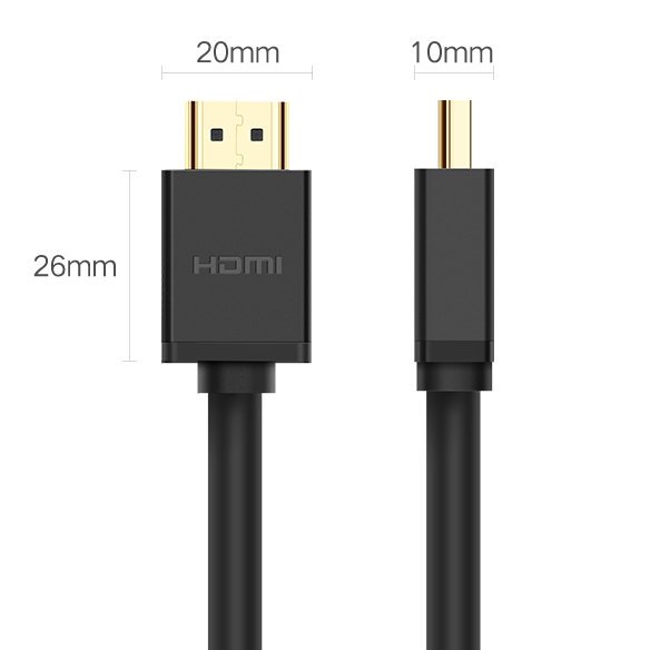 Video kabel UGREEN HD104, HDMI - HDMI, 4K, 1m, Crni