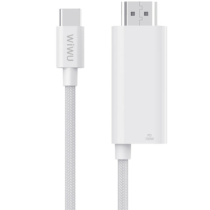 Audio i Video USB-C - HDMI kabel WiWu Wi-PS001, 1.8m, Bijeli
