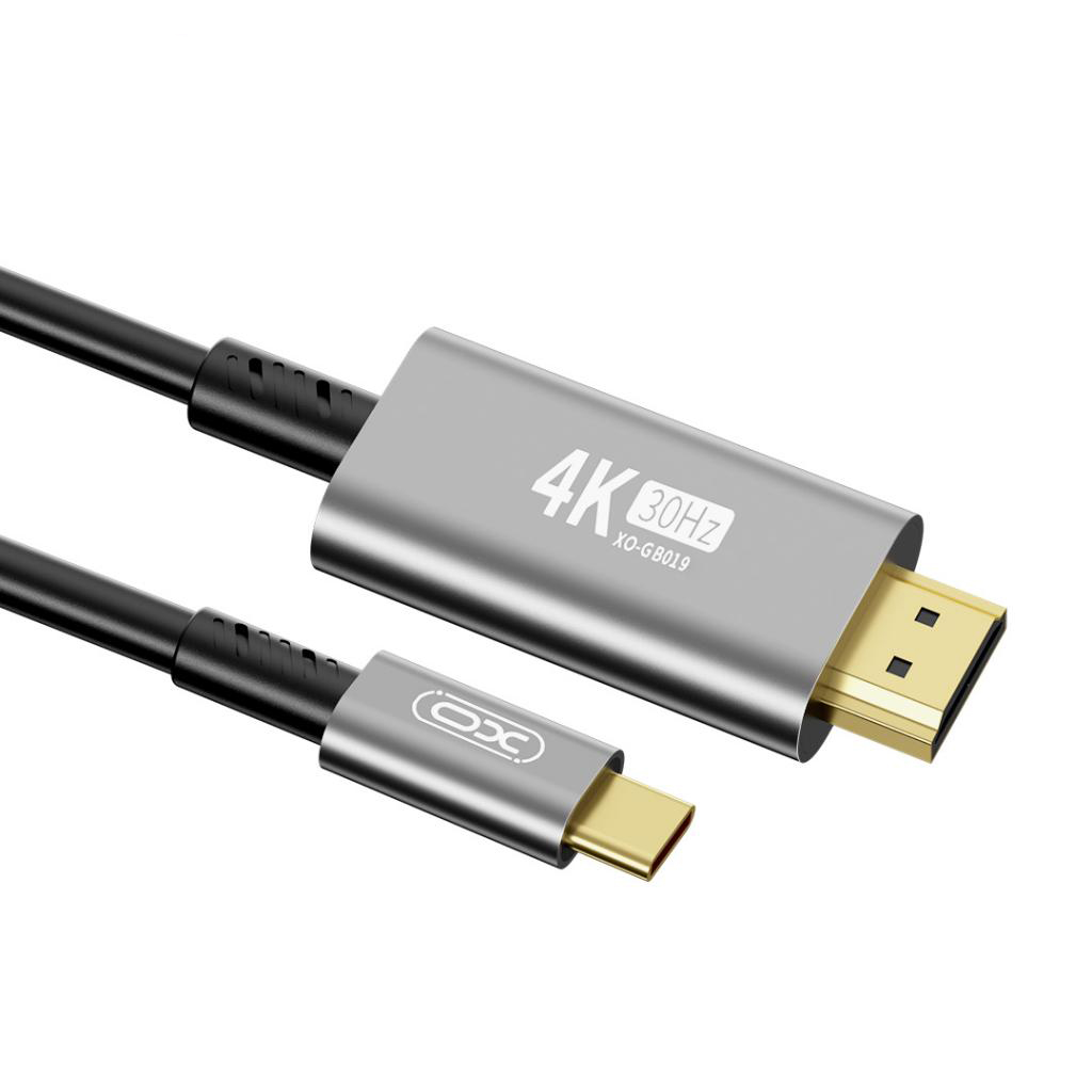 Audio i video kabel USB-C - HDMI XO Design GB019, 1.8m, Crni