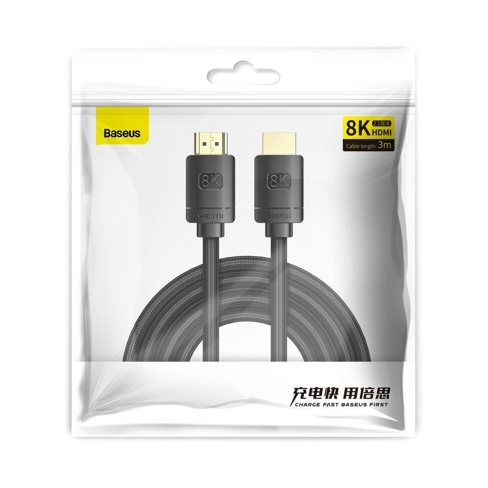 Video kabel Baseus High Definition Series, HDMI - HDMI, 8K, 3m, Crni CAKGQ-L01