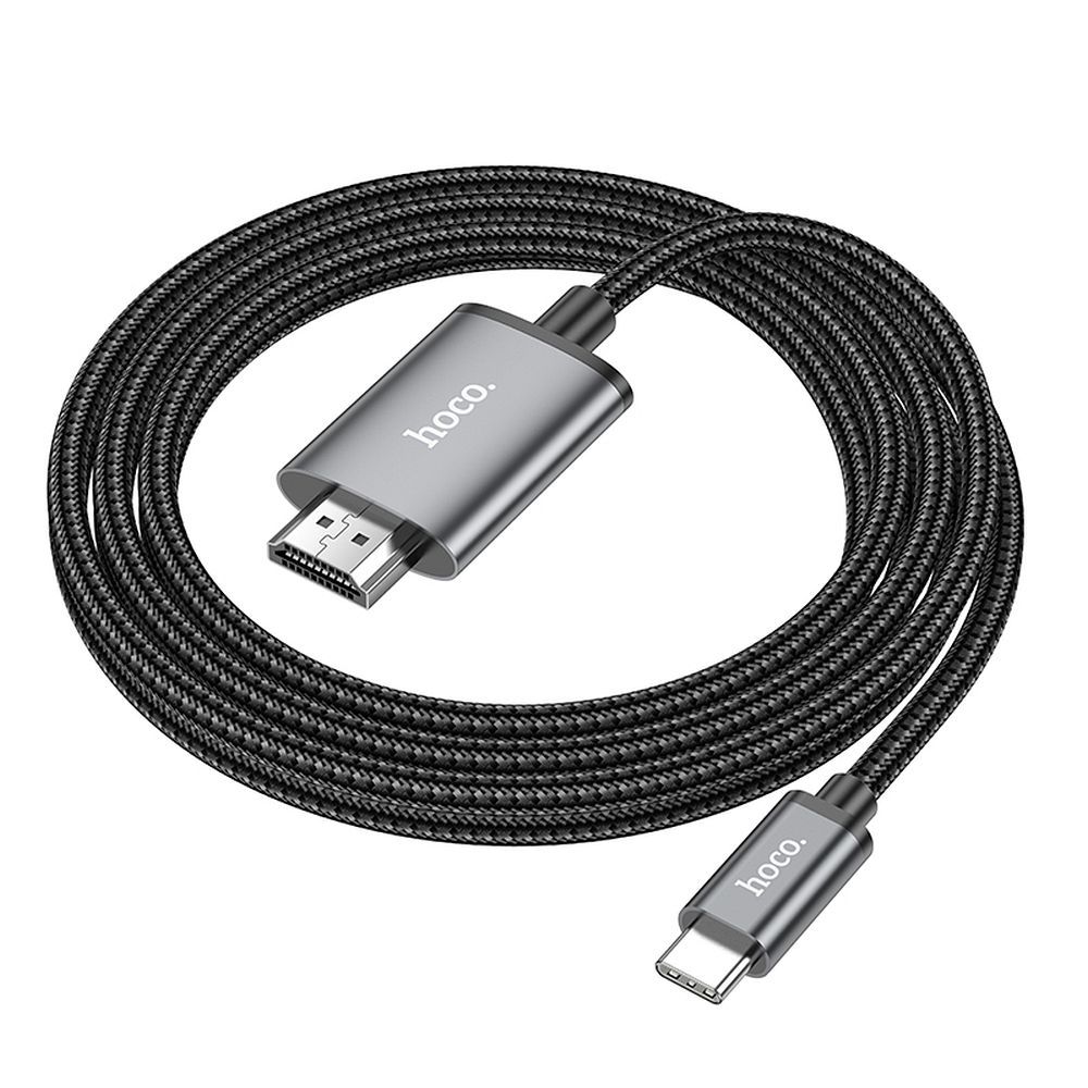 Audio i video kabel USB-C - HDMI HOCO UA27, 2m, sivi