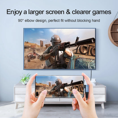 Audio i video kabel USB-C - HDMI Joyroom SY-20C1 Angled, 2m, sivi
