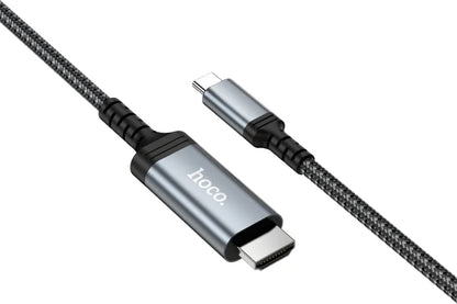 Audio i video kabel USB-C - HDMI HOCO UA43, 1.8m, sivi