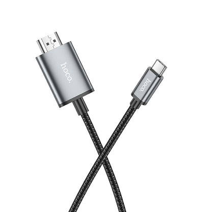 Audio i video kabel USB-C - HDMI HOCO UA27, 2m, sivi