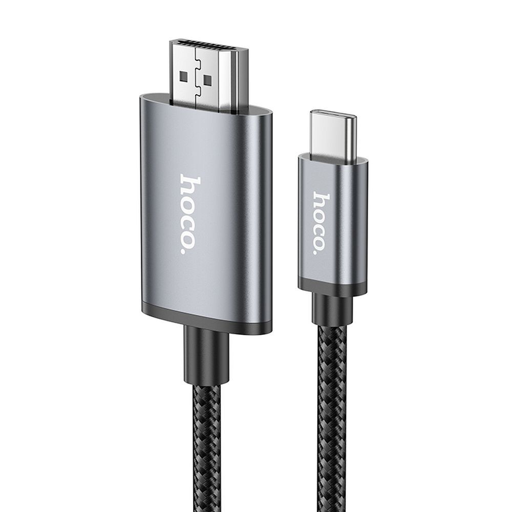 Audio i video kabel USB-C - HDMI HOCO UA27, 2m, sivi