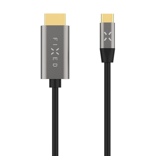 Audio i Video kabel USB-C - HDMI Fixed, 2m, Sivi