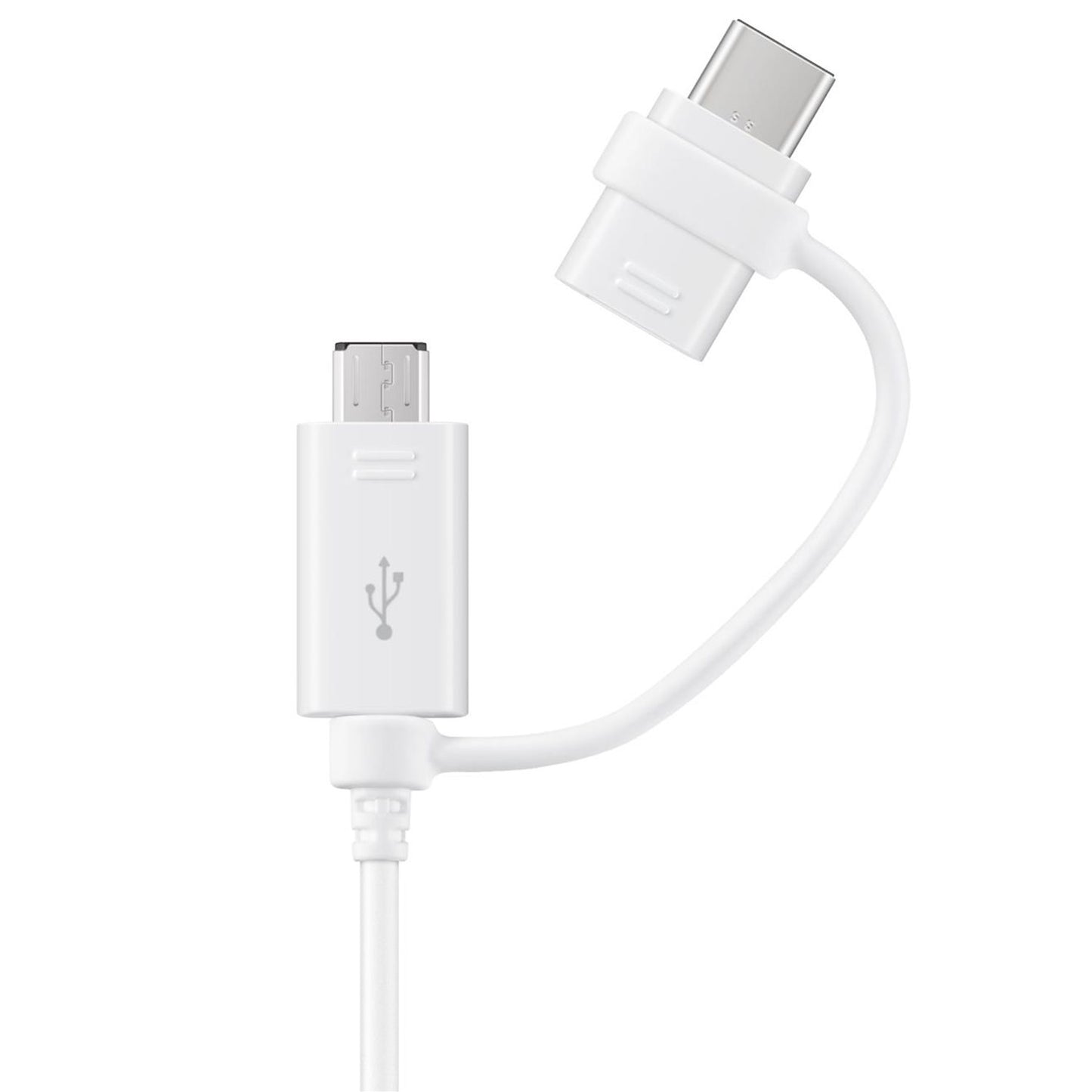 Podatkovni i Punjački Kabel USB-A - USB-C / microUSB Samsung Combo 2u1, 18W, 1.5m, Bijeli EP-DG930DWEGWW