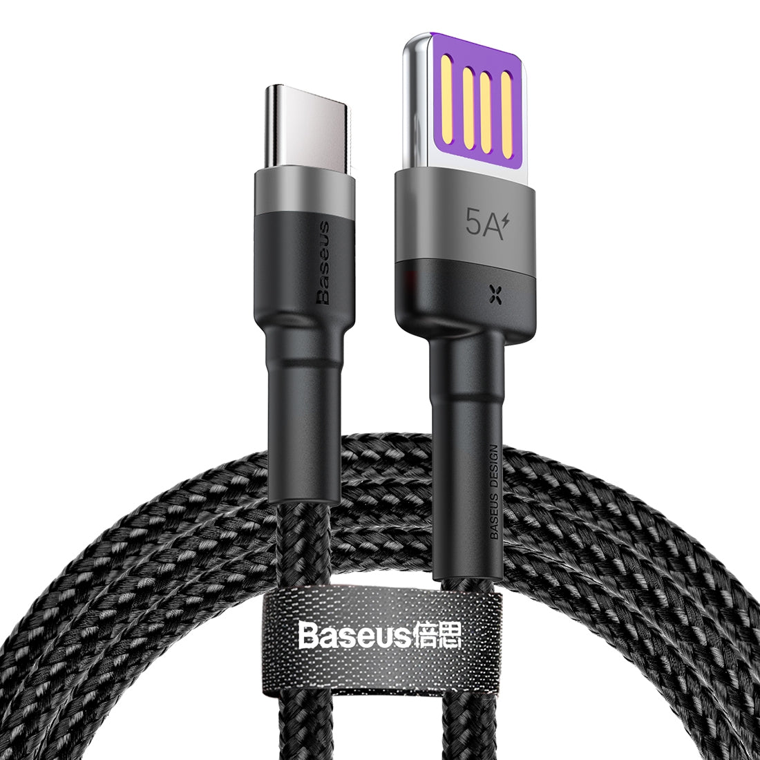 Kabel za Prijenos Podataka i Punjenje USB-A - USB-C Baseus Cafule HW Brzo Punjenje, 40W, 1m, Sivi CATKLF-PG1