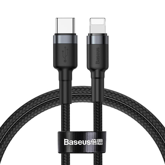 Kabel za Prijenos Podataka i Punjenje USB-C - Lightning Baseus Cafule, 18W, 1m, Sivi CATLKLF-G1