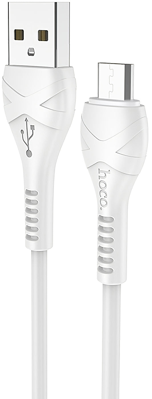 Kabel za podatke i punjenje USB-A - microUSB HOCO X37, 18W, 1m, Bijeli