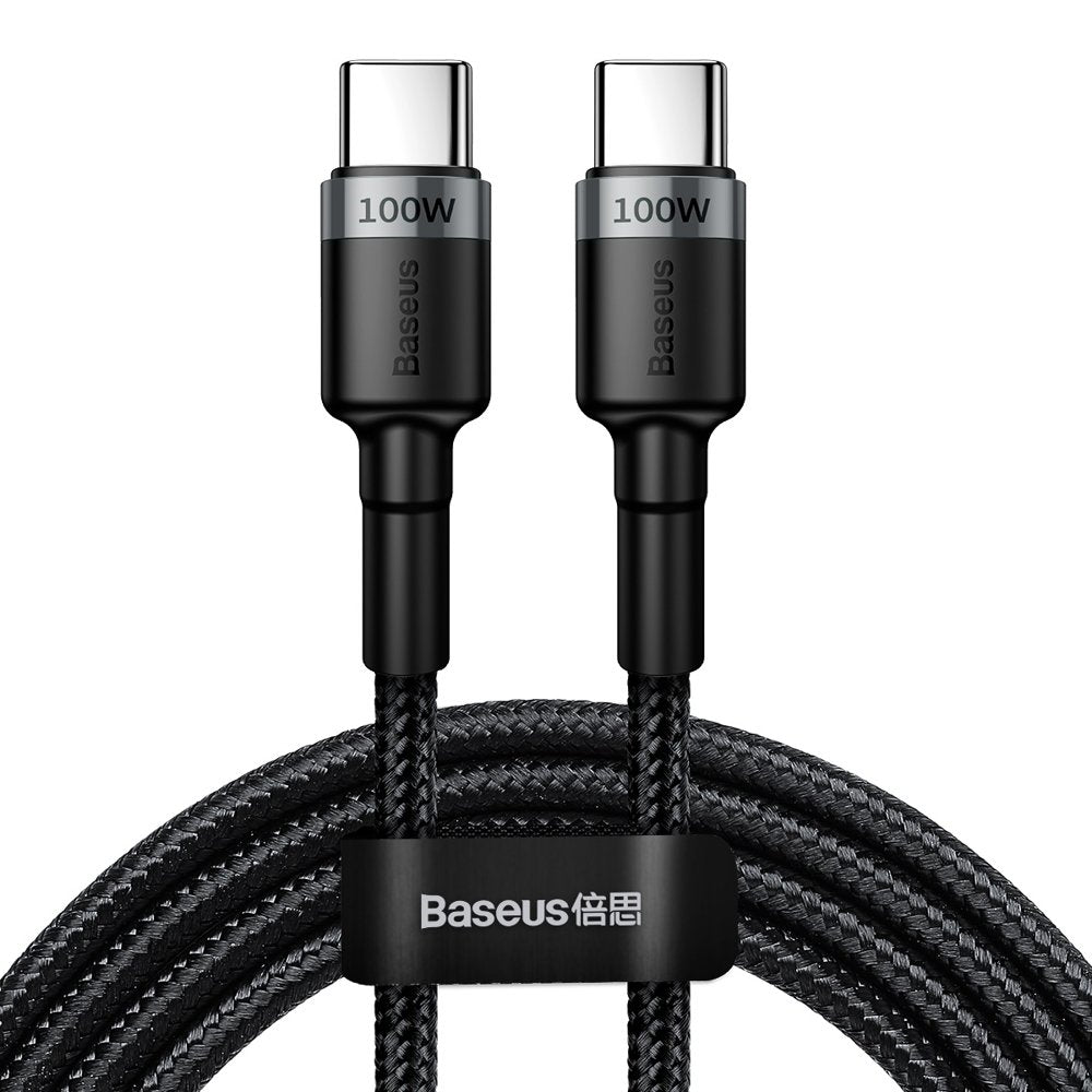Kabel za Prijenos Podataka i Punjenje USB-C - USB-C Baseus Cafule, 100W, 2m, Sivi CATKLF-ALG1
