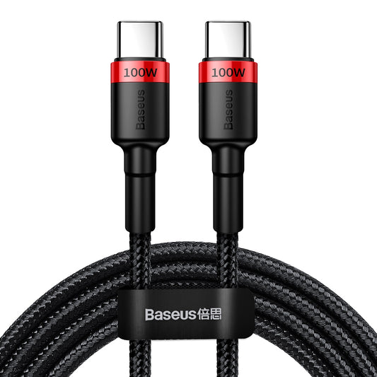 Kabel za Prijenos Podataka i Punjenje USB-C - USB-C Baseus Cafule, 100W, 2m, Crveni CATKLF-AL91