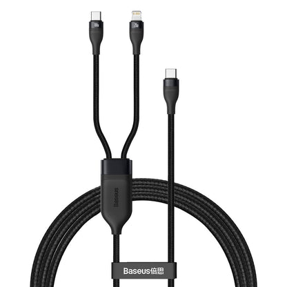 Kabel za podatke i punjenje USB-C - Lightning / USB-C Baseus Flash Series 2in1, 100W, 1.2m, Crni CA1T2-F01