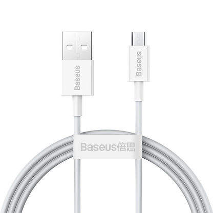 Kabel za podatke i punjenje USB-A - microUSB Baseus Superior Series, 18W, 2m, Bijeli CAMYS-A02