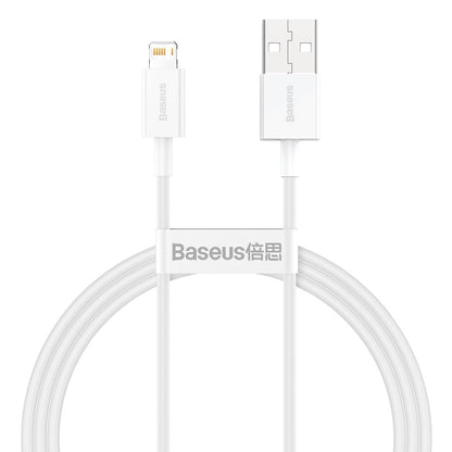 Kabel za Prijenos Podataka i Punjenje USB-A - Lightning Baseus Superior Series, 20W, 1m, Bijeli CALYS-A02