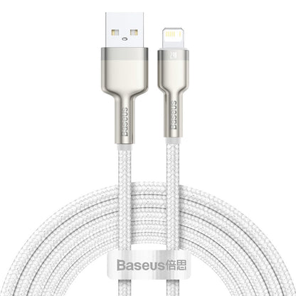 Kabel za podatke i punjenje USB-A - Lightning Baseus Cafule Metal Series, 18W, 2m, Bijeli CALJK-B02