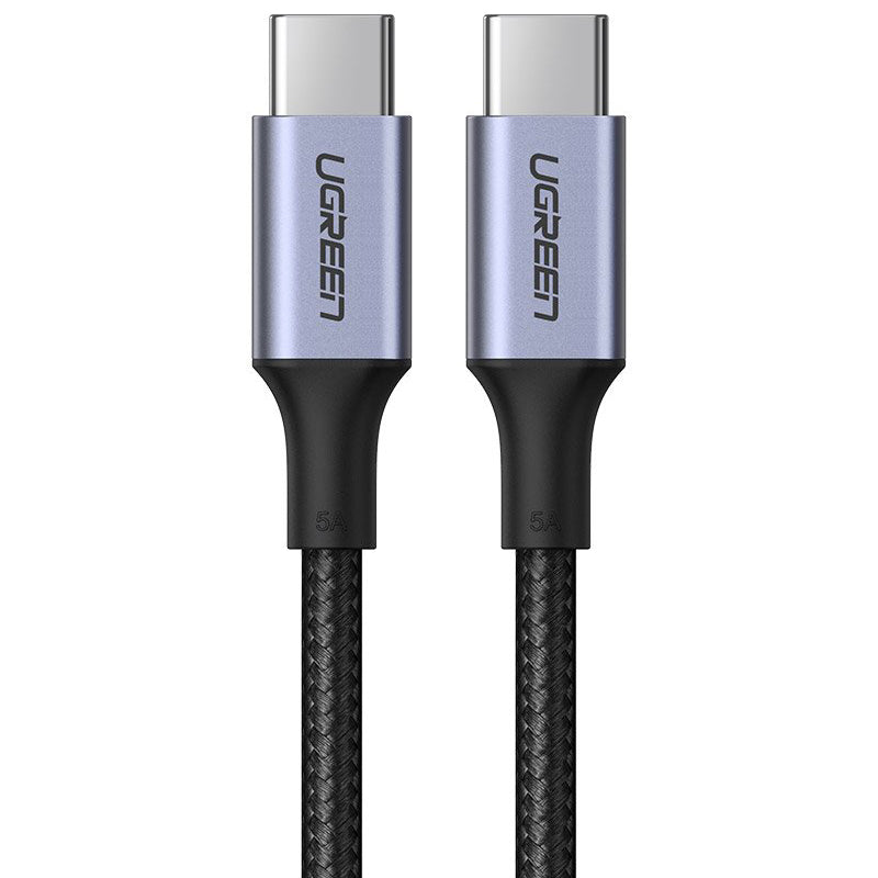 Kabel za Prijenos Podataka i Punjenje USB-C - USB-C UGREEN US316, 100W, 1m, Sivi