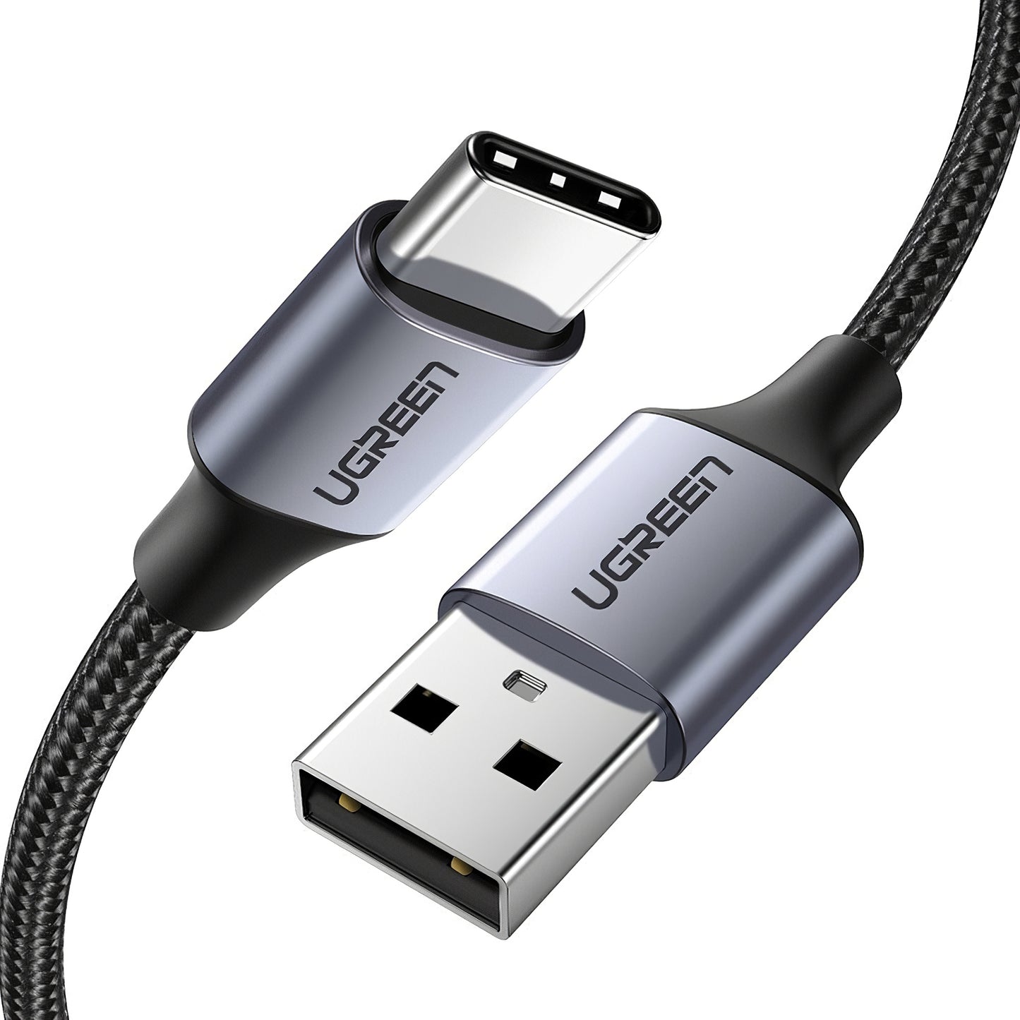 Kabel za Prijenos Podataka i Punjenje USB-A - USB-C UGREEN US288, 18W, 2m, Crni