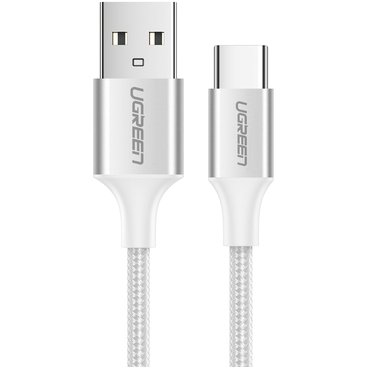 Kabel za podatke i punjenje USB-A - USB-C UGREEN US288, 18W, 1m, Bijeli