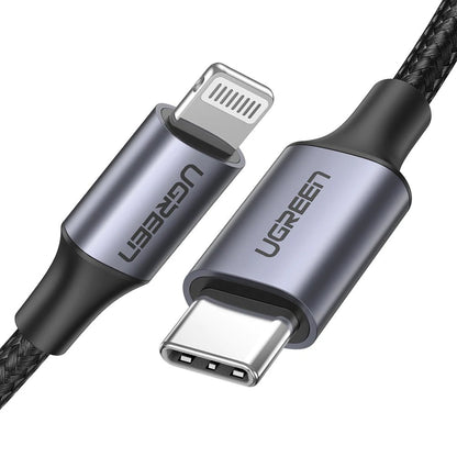 Kabel za podatke i punjenje USB-C - Lightning UGREEN US304, 20W, 1m, Crni