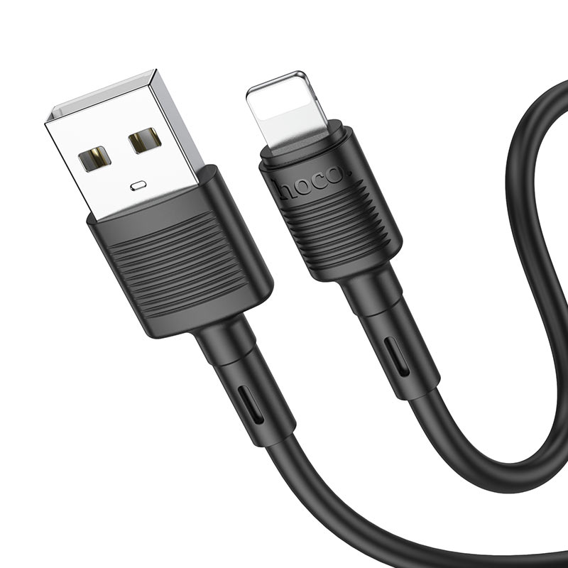 Kabel za prijenos podataka i punjenje USB-A - Lightning HOCO X83 Victory, 18W, 1m, Crni