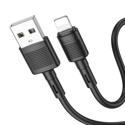 Kabel za prijenos podataka i punjenje USB-A - Lightning HOCO X83 Victory, 18W, 1m, Crni