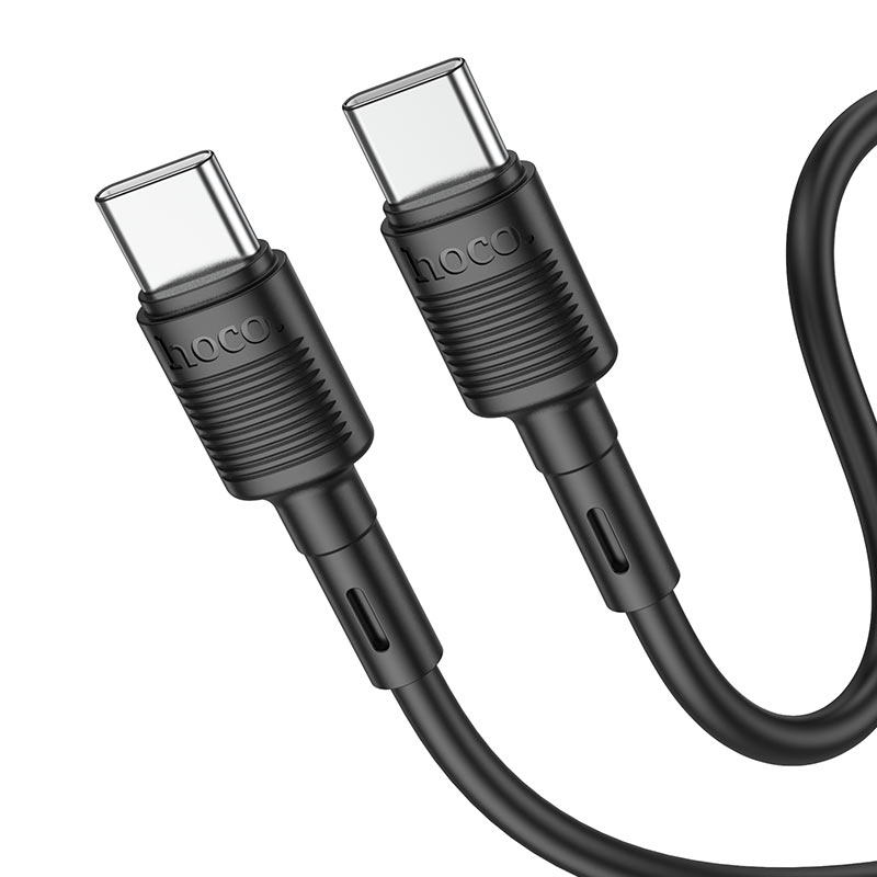 Kabel za Prijenos Podataka i Punjenje USB-C - USB-C HOCO X83 Victory, 60W, 1m, Crni
