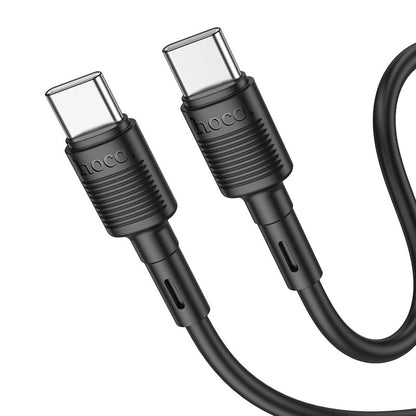 Kabel za Prijenos Podataka i Punjenje USB-C - USB-C HOCO X83 Victory, 60W, 1m, Crni