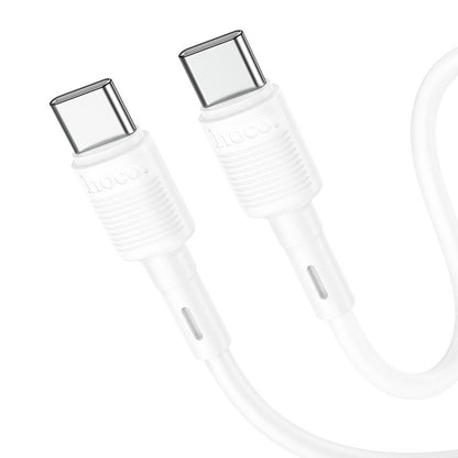 Kabel za podatke i punjenje USB-C - USB-C HOCO X83 Victory, 60W, 1m, Bijeli
