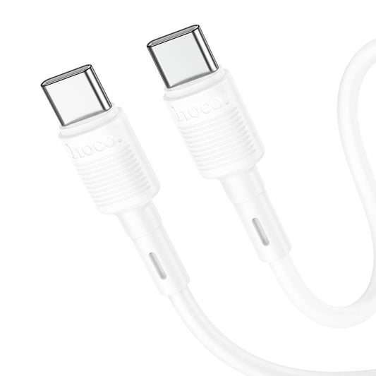 Kabel za podatke i punjenje USB-C - USB-C HOCO X83 Victory, 60W, 1m, Bijeli