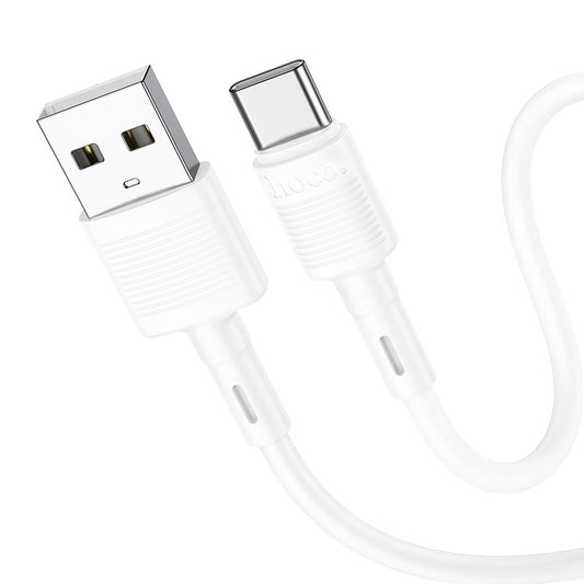 Kabel za prijenos podataka i punjenje USB-A - USB-C HOCO X83 Victory, 20W, 1m, Bijeli