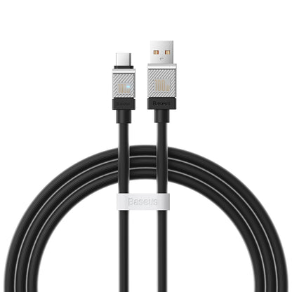 Kabel za podatke i punjenje USB-A - USB-C Baseus CoolPlay, 100W, 1m, Crni CAKW000601