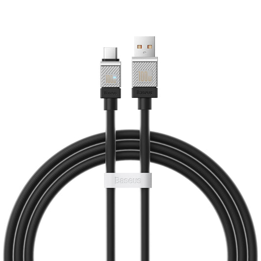 Kabel za podatke i punjenje USB-A - USB-C Baseus CoolPlay, 100W, 1m, Crni CAKW000601