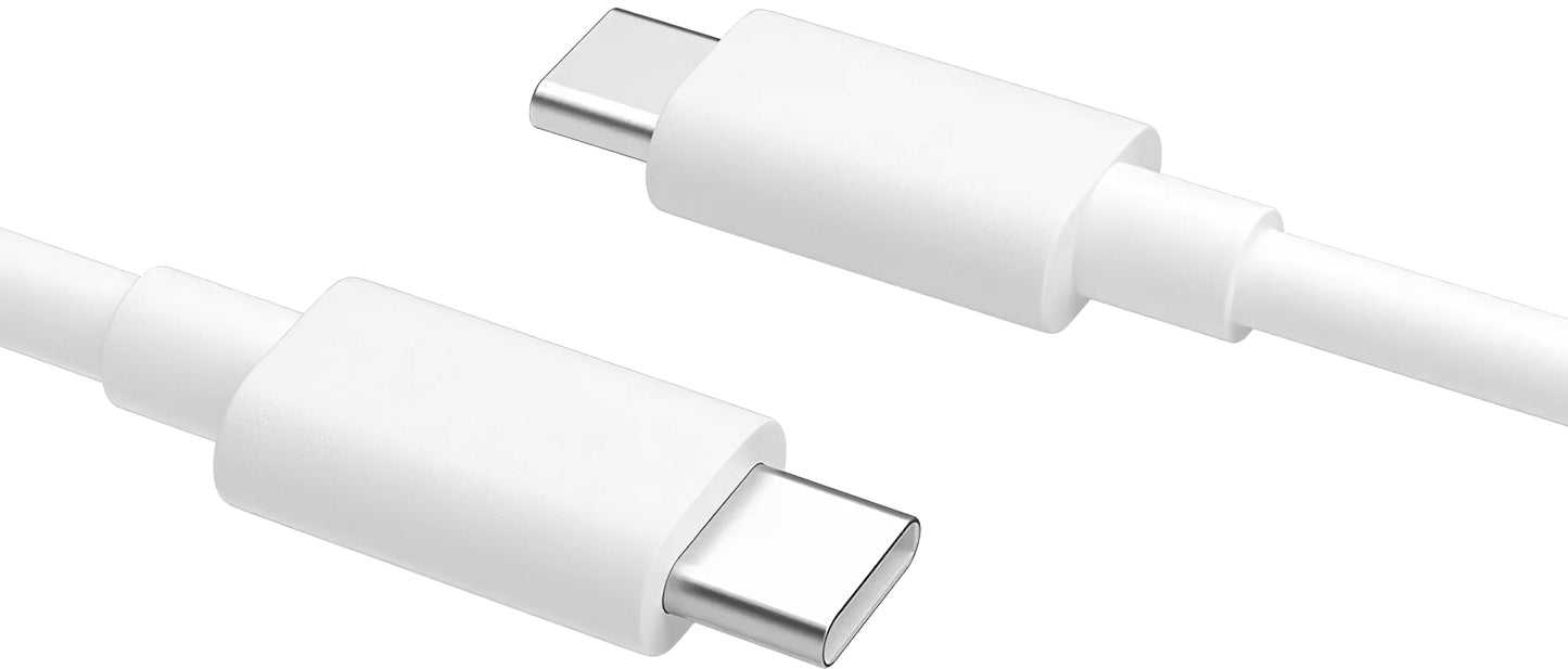 Kabel za Prijenos Podataka i Punjenje USB-C - USB-C Oppo DL149, 65W, 1m, Bijeli