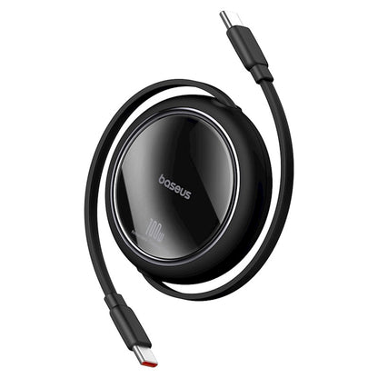 Kabel za Prijenos Podataka i Punjenje USB-C - USB-C Baseus Free2Draw Mini Povlačni, 100W, 1m, Crni P10364500111-00