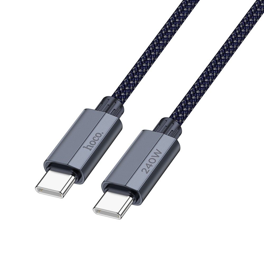 Kabel za Prijenos Podataka i Punjenje USB-C - USB-C HOCO U134, 240W, 1.8m, Sivi