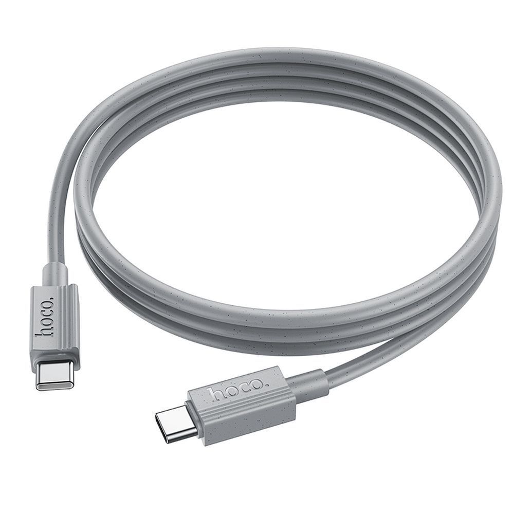 Kabel za prijenos podataka i punjenje USB-C - USB-C HOCO X107, 60W, 1m, Sivi