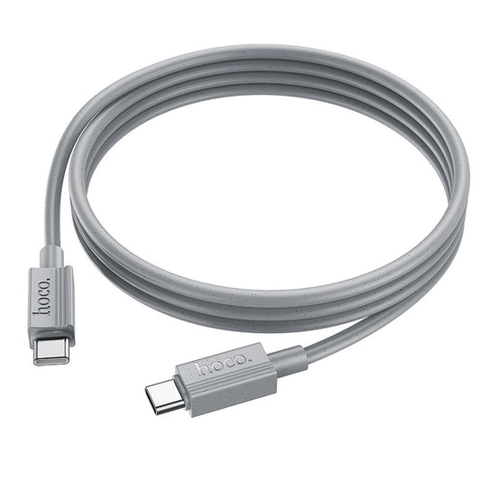 Kabel za prijenos podataka i punjenje USB-C - USB-C HOCO X107, 60W, 1m, Sivi