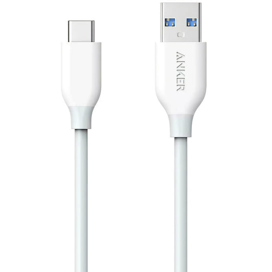 Kabel za Prijenos Podataka i Punjenje USB-A - USB-C Anker PowerLine, 18W, 0.9m, Bijeli A8163021