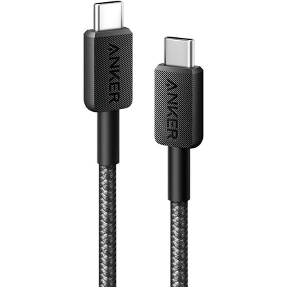 Kabel za prijenos podataka i punjenje USB-C - USB-C Anker 322, 60W, 0.9m, Crni A81F5G11