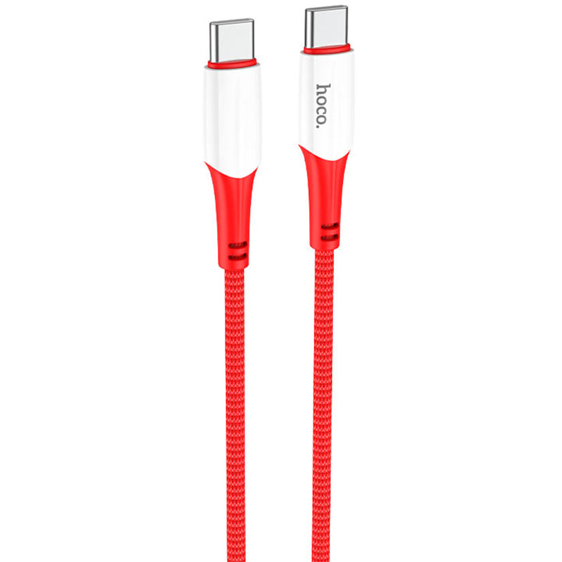 Kabel za Prijenos Podataka i Punjenje USB-C - USB-C HOCO X70, 60W, 1m, Crveni