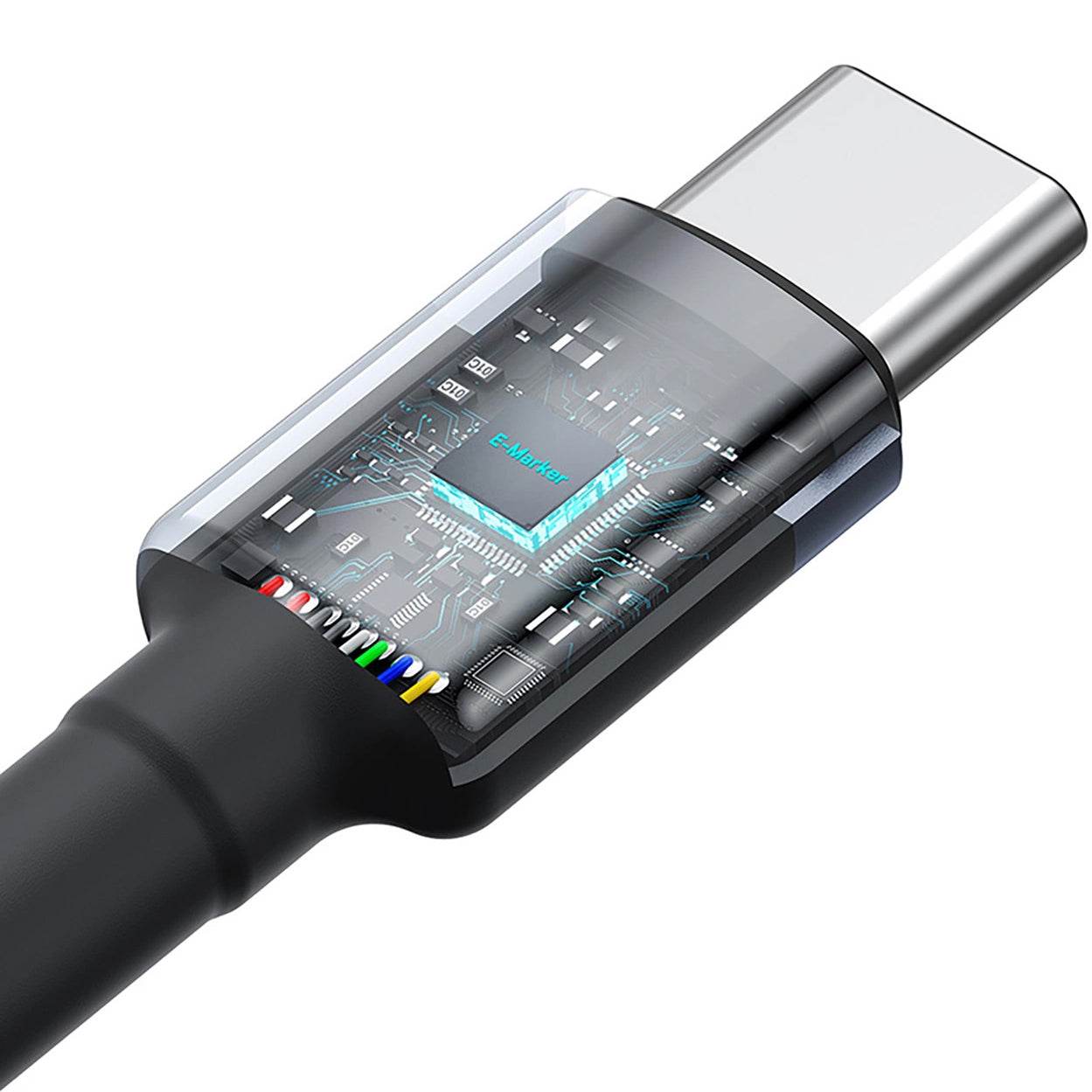 Kabel za Prijenos Podataka i Punjenje USB-C - USB-C Baseus Cafule, 100W, 2m, Crveni, Set od 2 komada