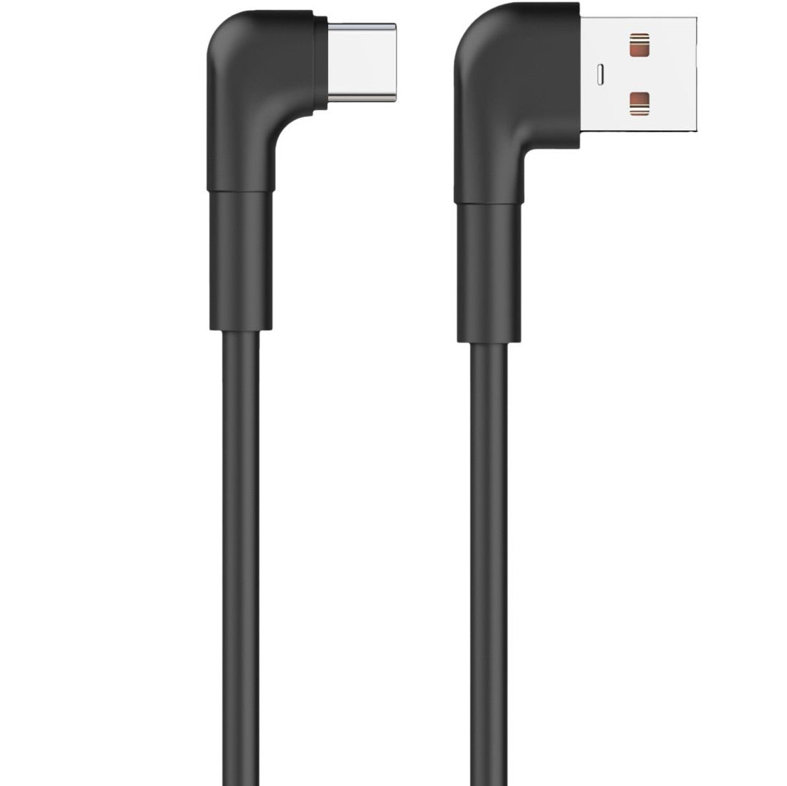Kabel za Prijenos Podataka i Punjenje USB-A - USB-C MaXlife MXUC-09 Angled, 20W, 1m, Crni