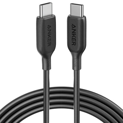 Kabel za Prijenos Podataka i Punjenje USB-C - USB-C Anker 543, 100W, 1.8m, Crni A80E2G11