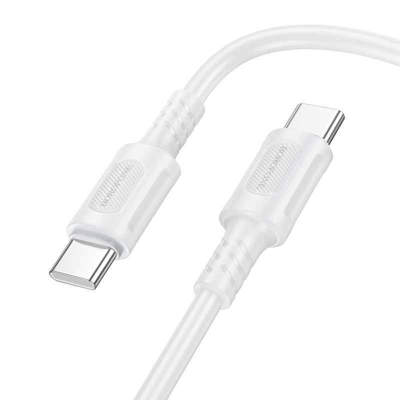 Kabel za Prijenos Podataka i Punjenje USB-C - USB-C Borofone BX111 Feliz, 60W, 1m, Bijeli