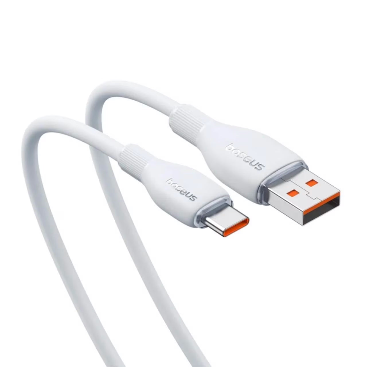 Kabel za Prijenos Podataka i Punjenje USB-A - USB-C Baseus Pudding, 100W, 1.2m, Bijeli