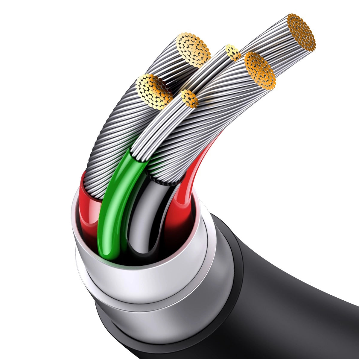 Kabel za Prijenos Podataka i Punjenje USB-A - USB-C Baseus Superior Series, 65W, 2m, Crni CAYS001001