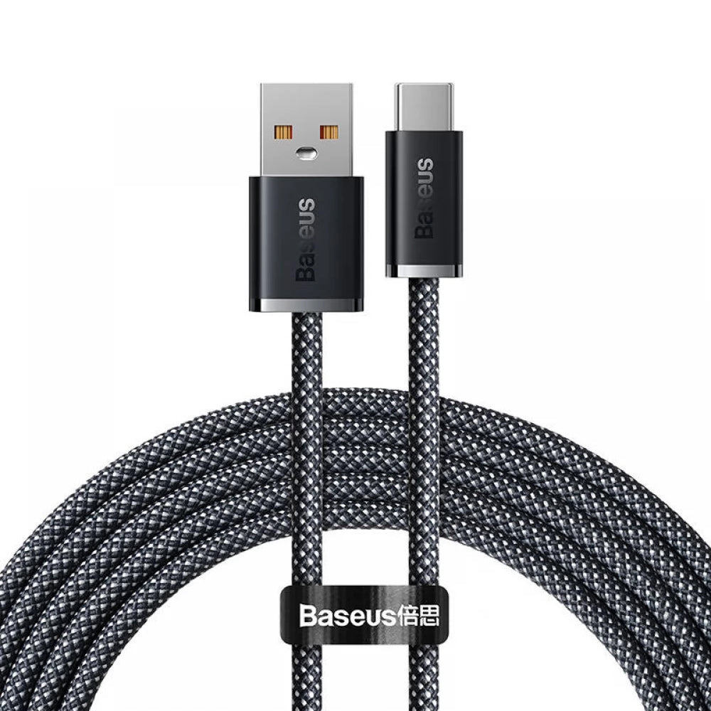 Kabel za Prijenos Podataka i Punjenje USB-A - USB-C Baseus Dynamic Series, 100W, 2m, Sivi CALD000716