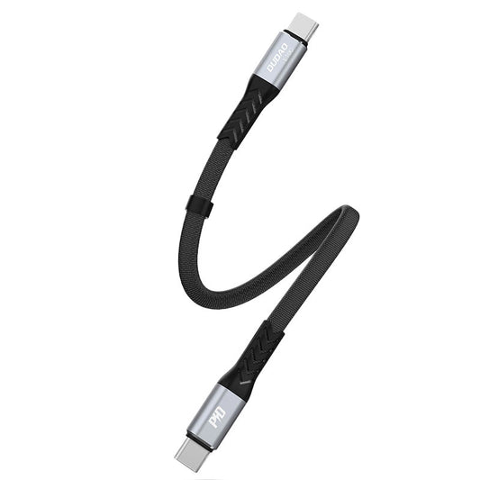Kabel za podatke i punjenje USB-C - USB-C Dudao L10C, 100W, 0.23m, Crni